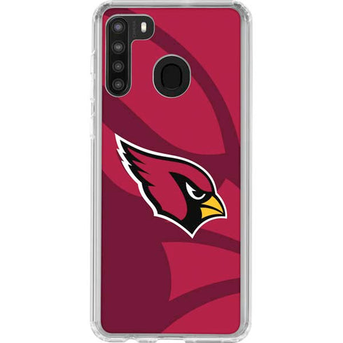 NFL Arizona Cardinals Double Vision Galaxy A21 Clear Case