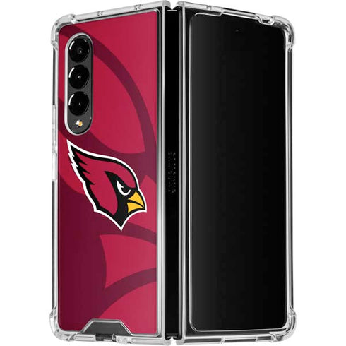 NFL Arizona Cardinals Double Vision Galaxy Z Fold4 5G Clear Case