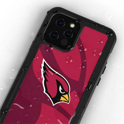 NFL Arizona Cardinals Double Vision iPhone 12 Pro Max Waterproof Case