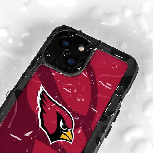 NFL Arizona Cardinals Double Vision iPhone 13 Mini Waterproof Case