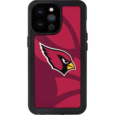 NFL Arizona Cardinals Double Vision iPhone 14 Pro Max Waterproof Case