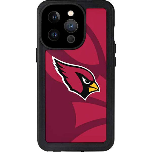NFL Arizona Cardinals Double Vision iPhone 14 Pro Waterproof Case