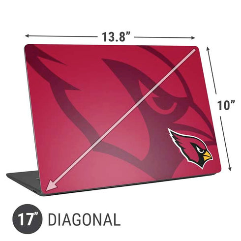 NFL Arizona Cardinals Double Vision Universal Laptop 17in (13.8 x 10in) Skin