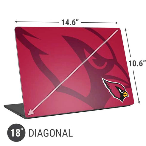 NFL Arizona Cardinals Double Vision Universal Laptop 18in (14.6 x 10.6in) Skin