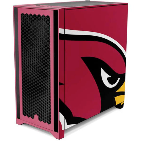 NFL Arizona Cardinals Large Logo Corsair 4000D Tempered Glass Mid-Tower ATX Case Skin
