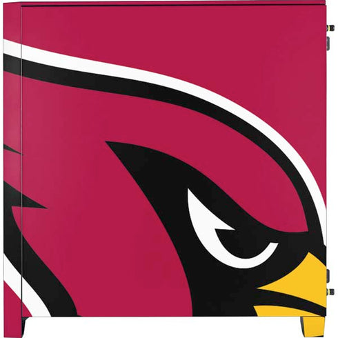 NFL Arizona Cardinals Large Logo Corsair 4000D Tempered Glass Mid-Tower ATX Case Skin