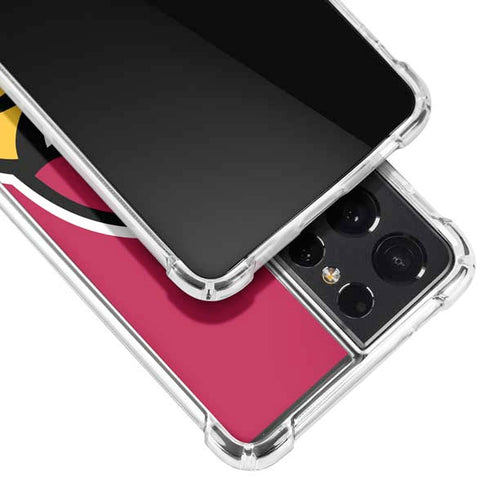 NFL Arizona Cardinals Large Logo Galaxy S21 Ultra 5G Clear Case