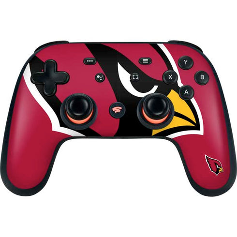 NFL Arizona Cardinals Large Logo Google Stadia Controller Skin