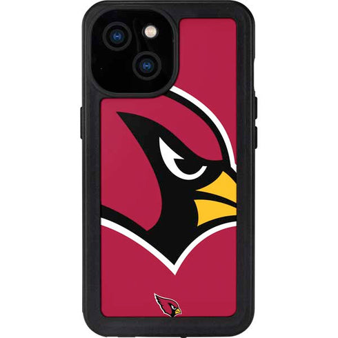 NFL Arizona Cardinals Large Logo iPhone 13 Mini Waterproof Case