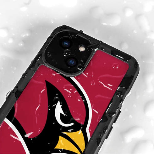 NFL Arizona Cardinals Large Logo iPhone 13 Mini Waterproof Case