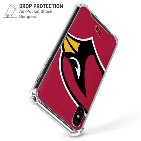 NFL Arizona Cardinals Large Logo iPhone XS Max Clear Case