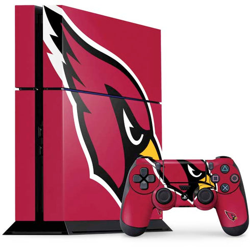 NFL Arizona Cardinals Large Logo PS4 Console and Controller Bundle Skin