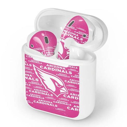 NFL Arizona Cardinals Pink Blast Apple AirPods Skin