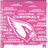 NFL Arizona Cardinals Pink Blast Corsair 4000D Tempered Glass Mid-Tower ATX Case Skin