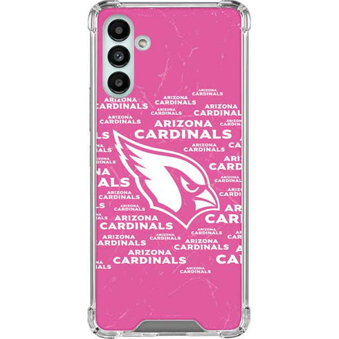 NFL Arizona Cardinals Pink Blast Galaxy A13 5G Clear Case
