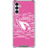 NFL Arizona Cardinals Pink Blast Galaxy A13 5G Clear Case