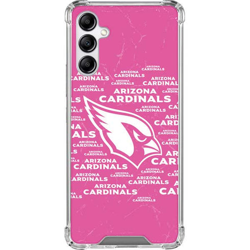 NFL Arizona Cardinals Pink Blast Galaxy A14 5G Clear Case