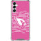 NFL Arizona Cardinals Pink Blast Galaxy A14 5G Clear Case