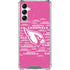 NFL Arizona Cardinals Pink Blast Galaxy A14 5G Clear Case