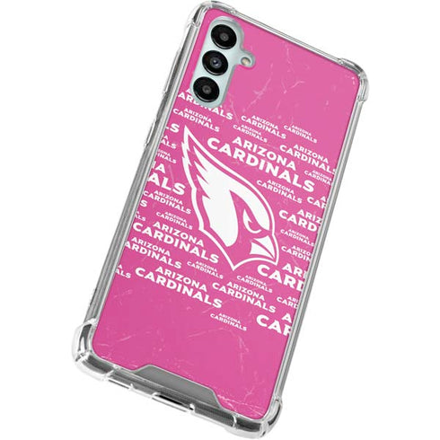 NFL Arizona Cardinals Pink Blast Galaxy A14 5G Clear Case