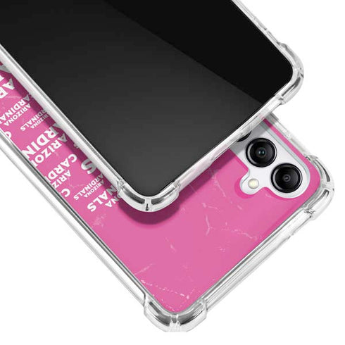 NFL Arizona Cardinals Pink Blast Galaxy A14 5G Clear Case