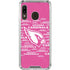 NFL Arizona Cardinals Pink Blast Galaxy A30 Clear Case