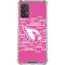 NFL Arizona Cardinals Pink Blast Galaxy A32 5G Clear Case