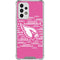 NFL Arizona Cardinals Pink Blast Galaxy A33 5G Clear Case