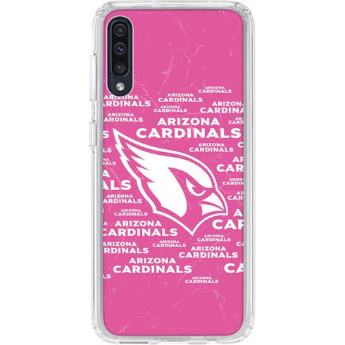 NFL Arizona Cardinals Pink Blast Galaxy A50 Clear Case