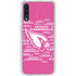 NFL Arizona Cardinals Pink Blast Galaxy A50 Clear Case