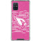 NFL Arizona Cardinals Pink Blast Galaxy A51 5G Clear Case