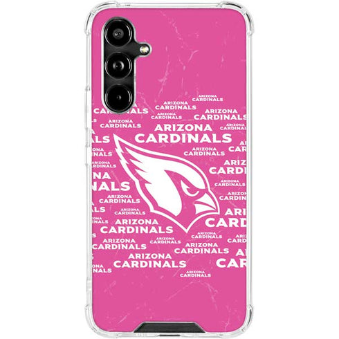 NFL Arizona Cardinals Pink Blast Galaxy A54 5G Clear Case