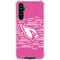 NFL Arizona Cardinals Pink Blast Galaxy A54 5G Clear Case