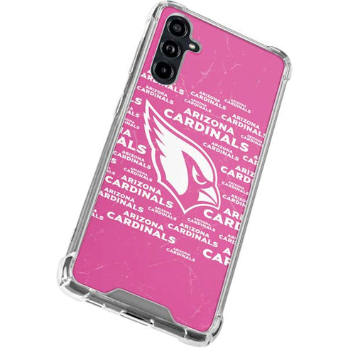 NFL Arizona Cardinals Pink Blast Galaxy A54 5G Clear Case