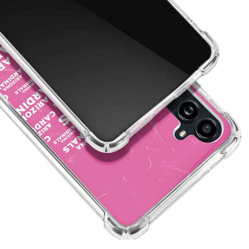 NFL Arizona Cardinals Pink Blast Galaxy A54 5G Clear Case