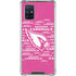 NFL Arizona Cardinals Pink Blast Galaxy A71 5G Clear Case