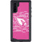 NFL Arizona Cardinals Pink Blast Galaxy Note 10 Waterproof Case