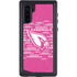 NFL Arizona Cardinals Pink Blast Galaxy Note 10 Waterproof Case