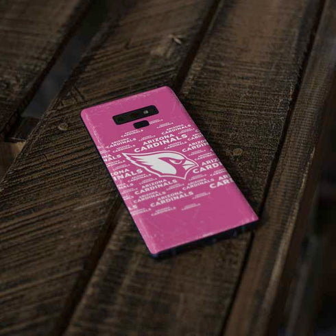 NFL Arizona Cardinals Pink Blast Galaxy Note 9 Skin