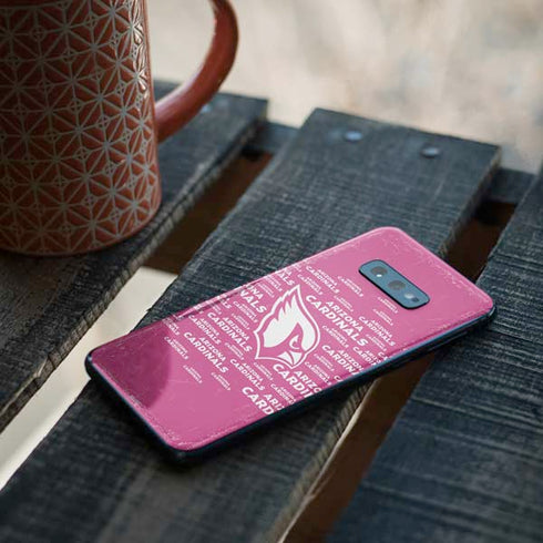 NFL Arizona Cardinals Pink Blast Galaxy S10e Skin