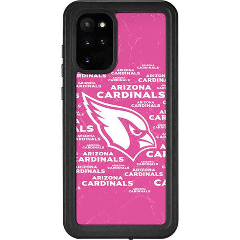 NFL Arizona Cardinals Pink Blast Galaxy S20 Plus Waterproof Case