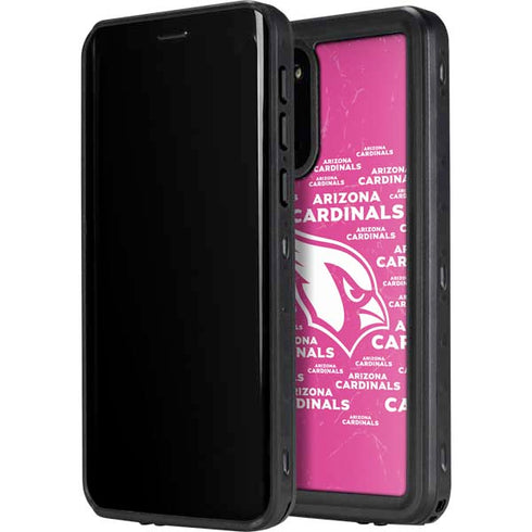 NFL Arizona Cardinals Pink Blast Galaxy S20 Plus Waterproof Case