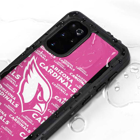 NFL Arizona Cardinals Pink Blast Galaxy S20 Plus Waterproof Case