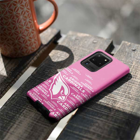 NFL Arizona Cardinals Pink Blast Galaxy S20 Ultra 5G Pro Case