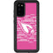 NFL Arizona Cardinals Pink Blast Galaxy S20 Waterproof Case