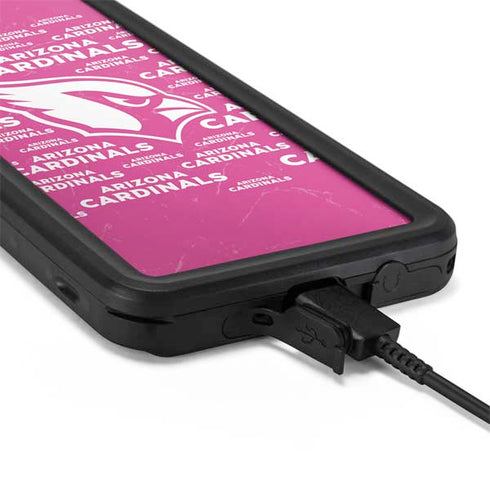 NFL Arizona Cardinals Pink Blast Galaxy S20 Waterproof Case