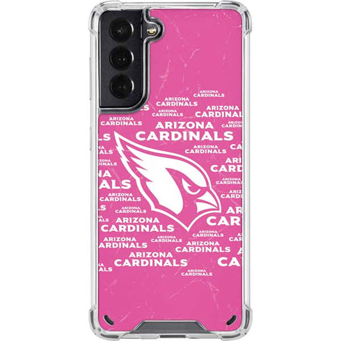NFL Arizona Cardinals Pink Blast Galaxy S21 5G Clear Case