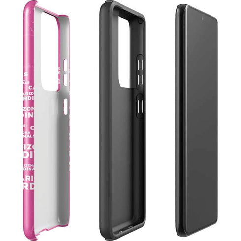 NFL Arizona Cardinals Pink Blast Galaxy S21 Ultra 5G Pro Case
