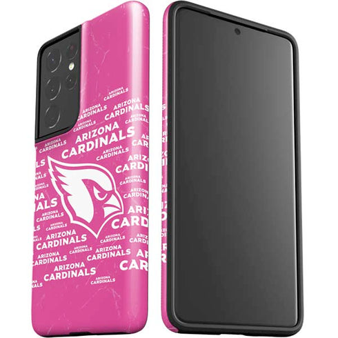 NFL Arizona Cardinals Pink Blast Galaxy S21 Ultra 5G Pro Case