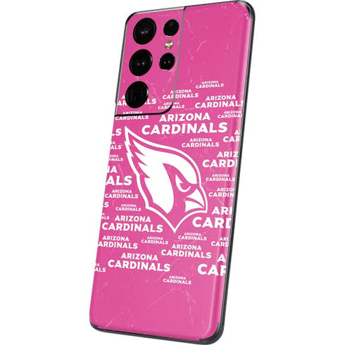 NFL Arizona Cardinals Pink Blast Galaxy S21 Ultra 5G Skin